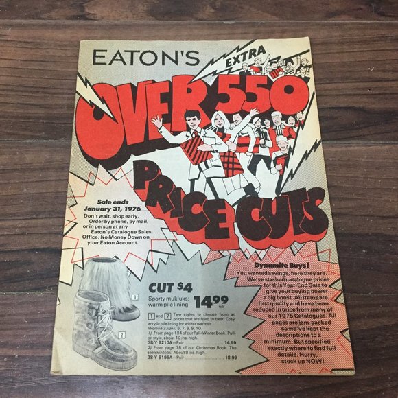 Eaton's 1976 Extra Over 550 Price Cuts Sale Catalog - Picture 1 of 12